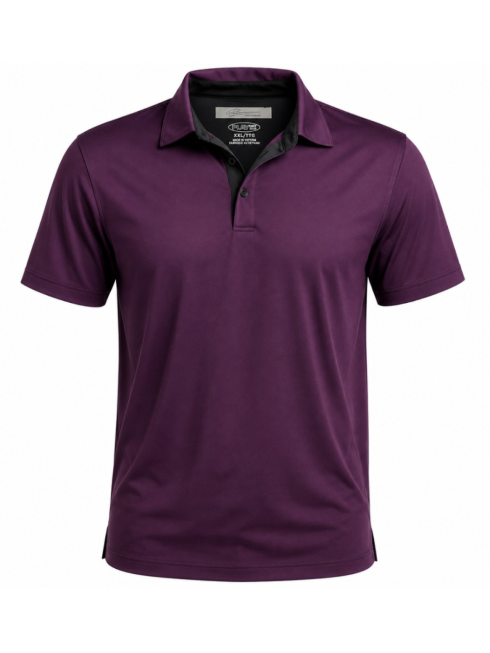 Men's Greg Norman Play Dry Polo Shirt XXL Purple Black
293